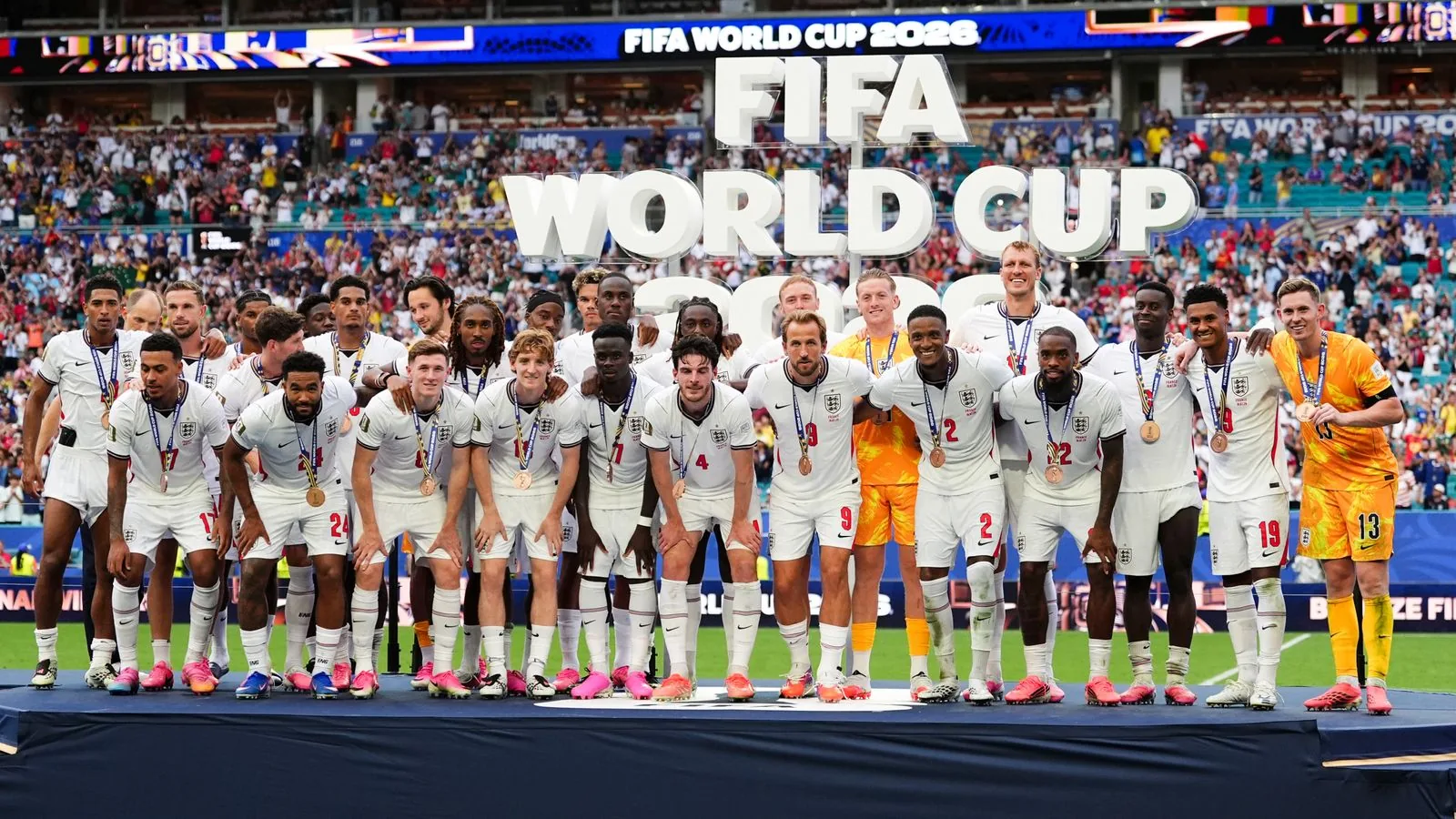 Saka hat-trick seals 6-4 England win over France in epic World Cup third-place playoff