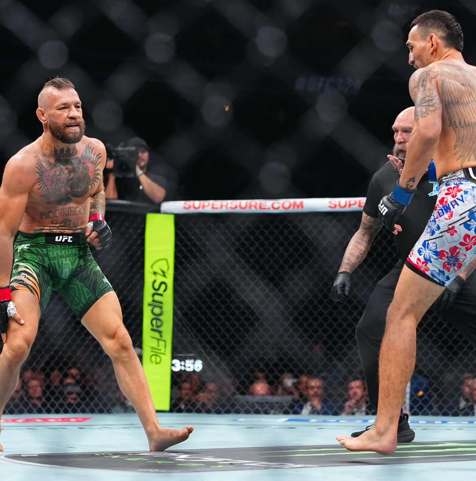 Conor McGregor vs. Max Holloway 2 full fight video highlights