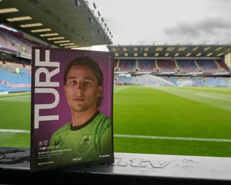 A view of the matchday programme at Turf Moor before Burnley v West Ham.